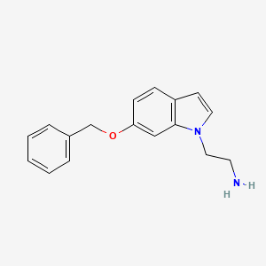 B2456638 2-(6-(benzyloxy)-1H-indol-1-yl)ethanamine CAS No. 1158495-23-8
