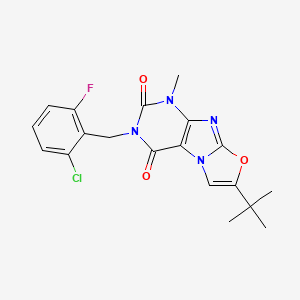 7-(tert-butyl)-3-(2-chloro-6-fluorobenzyl)-1-methyloxazolo[2,3-f]purine-2,4(1H,3H)-dione