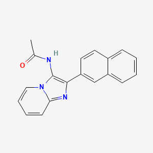 N-(2-naphthalen-2-ylimidazo[1,2-a]pyridin-3-yl)acetamide