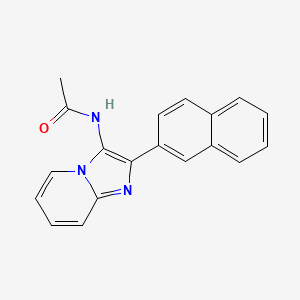 molecular formula C19H15N3O B2456647 N-(2-naphthalen-2-ylimidazo[1,2-a]pyridin-3-yl)acetamide CAS No. 537020-10-3