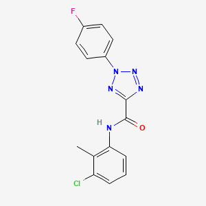 N-(3-chloro-2-methylphenyl)-2-(4-fluorophenyl)-2H-tetrazole-5-carboxamide