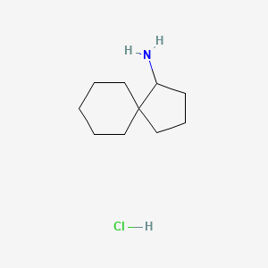 molecular formula C10H20ClN B2456650 Spiro[4.5]decan-1-amine hydrochloride CAS No. 1955547-24-6