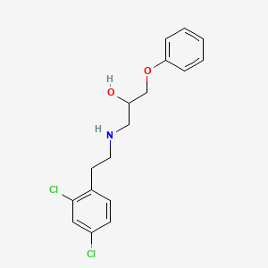 molecular formula C17H19Cl2NO2 B2456660 1-{[2-(2,4-Dichlorophenyl)ethyl]amino}-3-phenoxypropan-2-ol CAS No. 1008671-41-7