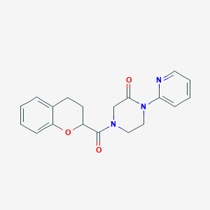 4-(Chromane-2-carbonyl)-1-(pyridin-2-yl)piperazin-2-one