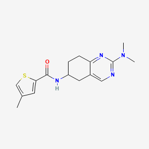 N-[2-(dimethylamino)-5,6,7,8-tetrahydroquinazolin-6-yl]-4-methylthiophene-2-carboxamide