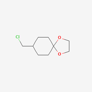 molecular formula C9H15ClO2 B2456666 8-(Chloromethyl)-1,4-dioxaspiro[4.5]decane CAS No. 1188429-04-0