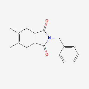 molecular formula C17H19NO2 B2456675 2-benzyl-5,6-dimethyl-3a,4,7,7a-tetrahydro-1H-isoindole-1,3(2H)-dione CAS No. 145673-86-5