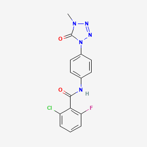 2-chloro-6-fluoro-N-(4-(4-methyl-5-oxo-4,5-dihydro-1H-tetrazol-1-yl)phenyl)benzamide