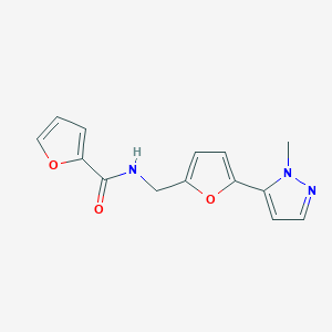 N-[[5-(2-Methylpyrazol-3-yl)furan-2-yl]methyl]furan-2-carboxamide