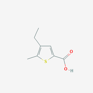 molecular formula C8H10O2S B2456695 4-Ethyl-5-methylthiophene-2-carboxylic acid CAS No. 154828-65-6