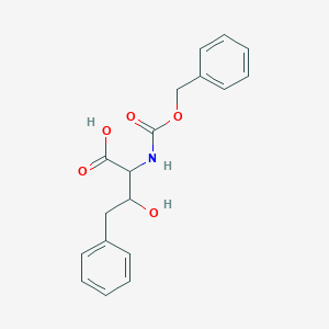 molecular formula C18H19NO5 B2456706 3-Hydroxy-4-phenyl-2-(phenylmethoxycarbonylamino)butanoic acid CAS No. 2287265-55-6