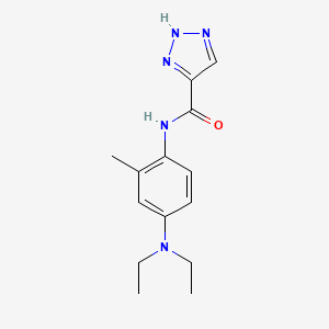 molecular formula C14H19N5O B2456731 N-(4-(diethylamino)-2-methylphenyl)-1H-1,2,3-triazole-5-carboxamide CAS No. 2034394-21-1