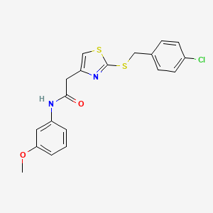2-(2-((4-chlorobenzyl)thio)thiazol-4-yl)-N-(3-methoxyphenyl)acetamide