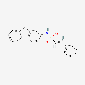 molecular formula C21H17NO2S B2456734 (E)-N-(9H-fluoren-2-yl)-2-phenylethenesulfonamide CAS No. 1259235-78-3