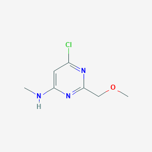 molecular formula C7H10ClN3O B2456754 6-chloro-2-(methoxymethyl)-N-methylpyrimidin-4-amine CAS No. 1490224-67-3