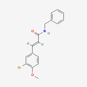 molecular formula C17H16BrNO2 B2456768 (E)-N-benzyl-3-(3-bromo-4-methoxyphenyl)acrylamide CAS No. 302574-36-3