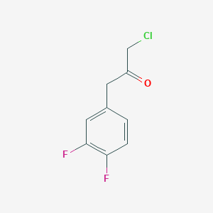 molecular formula C9H7ClF2O B2456778 1-Chloro-3-(3,4-difluorophenyl)propan-2-one CAS No. 1221342-53-5