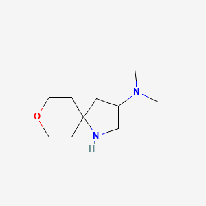 molecular formula C10H20N2O B2456783 N,N-Dimethyl-8-oxa-1-azaspiro[4.5]decan-3-amine CAS No. 2248368-97-8
