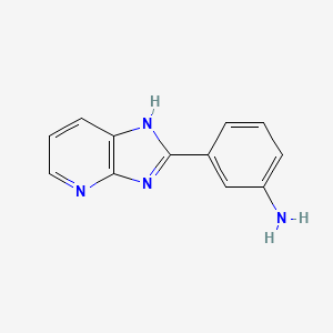 molecular formula C12H10N4 B2456784 3-(1H-imidazo[4,5-b]pyridin-2-yl)aniline CAS No. 116489-65-7