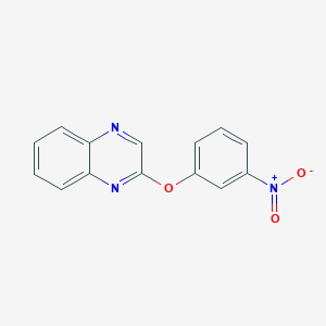 molecular formula C14H9N3O3 B2456787 2-(3-Nitrophenoxy)quinoxaline CAS No. 197522-02-4