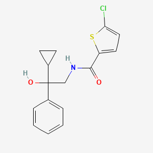 molecular formula C16H16ClNO2S B2456807 5-chloro-N-(2-cyclopropyl-2-hydroxy-2-phenylethyl)thiophene-2-carboxamide CAS No. 1421485-30-4