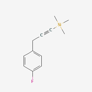 molecular formula C12H15FSi B2456830 [3-(4-Fluorophenyl)prop-1-yn-1-yl]trimethylsilane CAS No. 133218-06-1