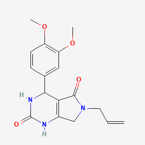 6-allyl-4-(3,4-dimethoxyphenyl)-3,4,6,7-tetrahydro-1H-pyrrolo[3,4-d]pyrimidine-2,5-dione
