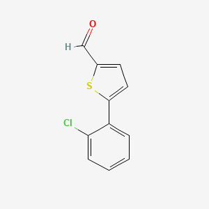 molecular formula C11H7ClOS B2456865 5-(2-Clorofenil)tiofeno-2-carbaldehído CAS No. 356570-11-1