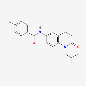 molecular formula C21H24N2O2 B2456880 N-(1-异丁基-2-氧代-1,2,3,4-四氢喹啉-6-基)-4-甲基苯甲酰胺 CAS No. 941905-93-7