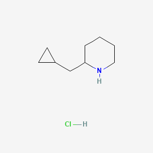 molecular formula C9H18ClN B2456892 2-(Cyclopropylmethyl)piperidine;hydrochloride CAS No. 2416234-80-3