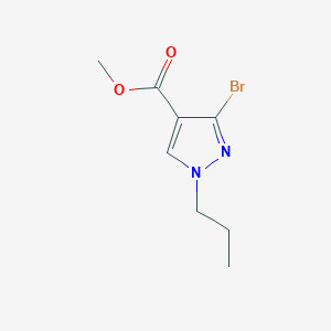 molecular formula C8H11BrN2O2 B2456897 Methyl 3-bromo-1-propylpyrazole-4-carboxylate CAS No. 1946813-42-8