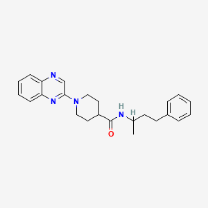 molecular formula C24H28N4O B2456916 N-(1-methyl-3-phenylpropyl)-1-quinoxalin-2-ylpiperidine-4-carboxamide CAS No. 941950-09-0