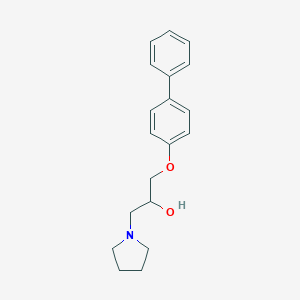molecular formula C19H23NO2 B245692 1-(Biphenyl-4-yloxy)-3-(pyrrolidin-1-yl)propan-2-ol 