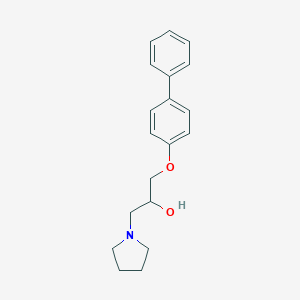 molecular formula C19H23NO2 B245692 1-([1,1'-biphenyl]-4-yloxy)-3-(1-pyrrolidinyl)-2-propanol 