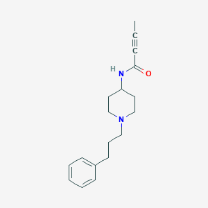 molecular formula C18H24N2O B2456924 N-[1-(3-Phenylpropyl)piperidin-4-yl]but-2-ynamide CAS No. 2411254-59-4