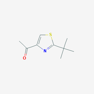 molecular formula C9H13NOS B2456927 1-(2-(tert-Butyl)thiazol-4-yl)ethanone CAS No. 1343456-16-5