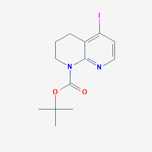 molecular formula C13H17IN2O2 B2456958 Tert-butyl 5-iodo-3,4-dihydro-2H-1,8-naphthyridine-1-carboxylate CAS No. 2367002-56-8