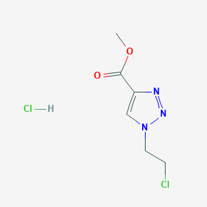 methyl 1-(2-chloroethyl)-1H-1,2,3-triazole-4-carboxylate hydrochloride