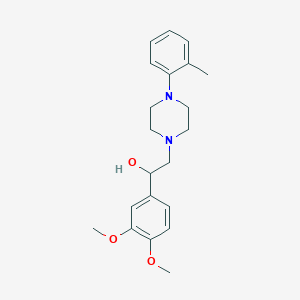 1-(3,4-Dimethoxyphenyl)-2-(4-(o-tolyl)piperazin-1-yl)ethanol