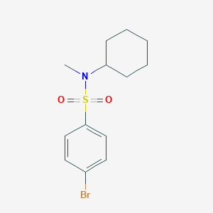 molecular formula C13H18BrNO2S B245698 4-bromo-N-cyclohexyl-N-methylbenzenesulfonamide 