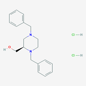(R)-(1,4-Dibenzylpiperazin-2-yl)methanol dihydrochloride