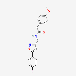 N-((5-(4-fluorophenyl)isoxazol-3-yl)methyl)-2-(4-methoxyphenyl)acetamide