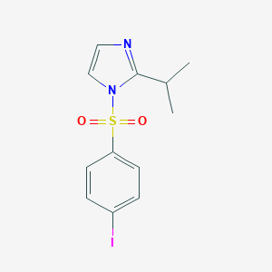 molecular formula C12H13IN2O2S B245701 1-[(4-iodophenyl)sulfonyl]-2-isopropyl-1H-imidazole 