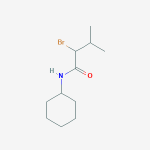 molecular formula C11H20BrNO B2457014 2-bromo-N-cyclohexyl-3-methylbutanamide CAS No. 241478-72-8