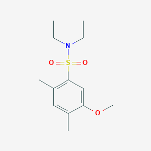 molecular formula C13H21NO3S B245704 N,N-diethyl-5-methoxy-2,4-dimethylbenzenesulfonamide 