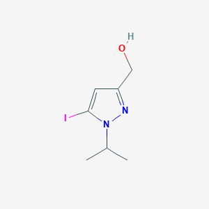molecular formula C7H11IN2O B2457040 (5-Iodo-1-propan-2-ylpyrazol-3-yl)methanol CAS No. 2226182-02-9