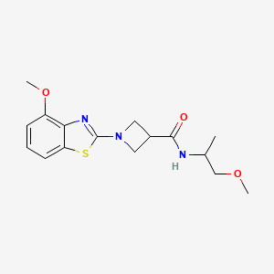 1-(4-methoxybenzo[d]thiazol-2-yl)-N-(1-methoxypropan-2-yl)azetidine-3-carboxamide
