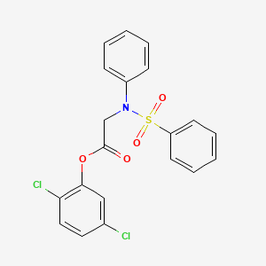 2,5-Dichlorophenyl 2-[(phenylsulfonyl)anilino]acetate