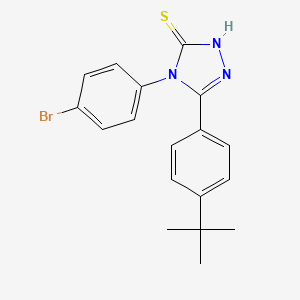 4-(4-Bromo-phenyl)-5-(4-tert-butyl-phenyl)-4H-[1,2,4]triazole-3-thiol