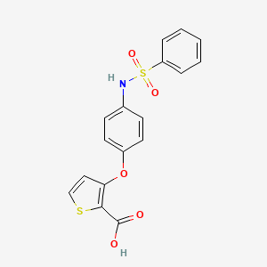 3-{4-[(Phenylsulfonyl)amino]phenoxy}-2-thiophenecarboxylic acid
